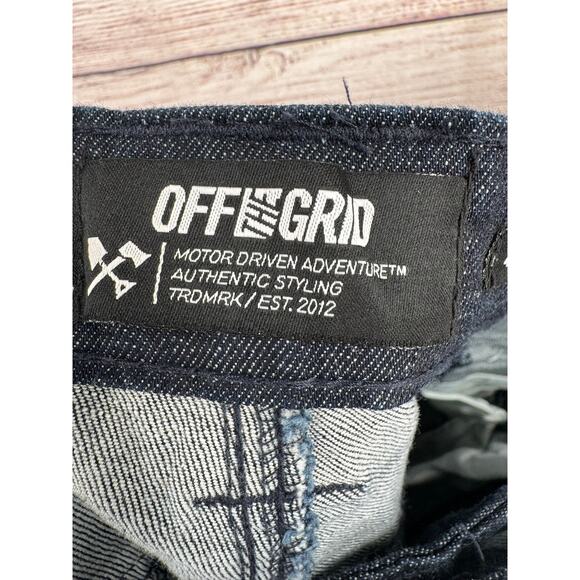 Off the Grid Hideout 2.0 Taper Fit Jeans Pants Mens 42x30 Blue Dark Wash - Picture 9 of 16